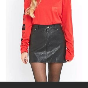 Black Leather Skirt
